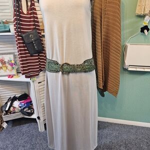 Grey Strappy Maxi With Pockets!